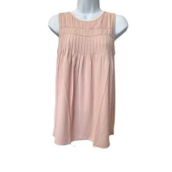 Kim Rogers Women's Sleeveless Pink Tank Top Tunic‎ Blouse Size Small - Picture 1 of 4